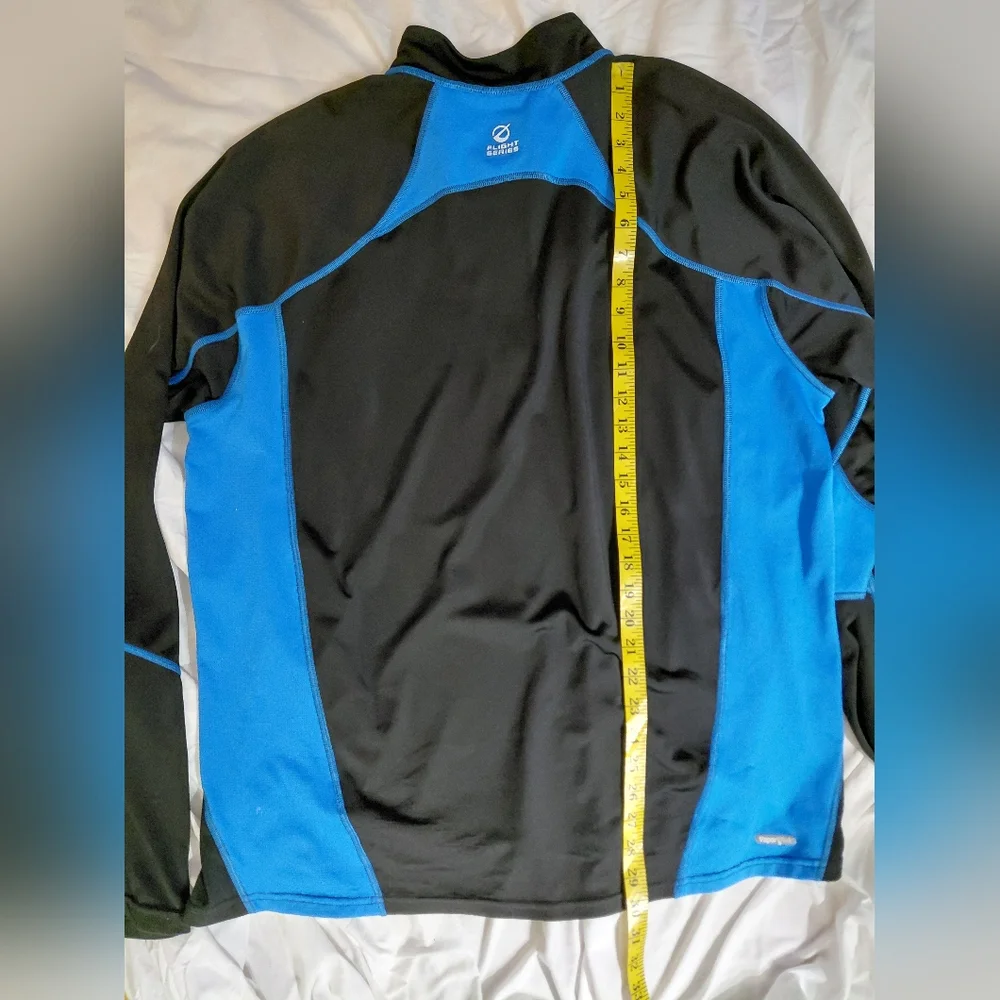 The North Face Flight Series Charcoal And Blue Quarter Zip Pullover